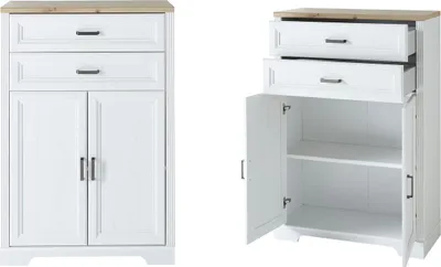 Produktbild von Aktenschrank 12 Jasmin Büroschrank Pinie weiß Artisan Eiche