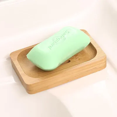 Productafbeelding van Bamboe Zeepbakje - Houten zeephouder voor in de douche, badkamer of keuken - zeepschaaltje - Decopatent®