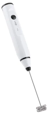 Milchaufschäumer, 3 Geschwindigkeiten, aufladbar, weiß