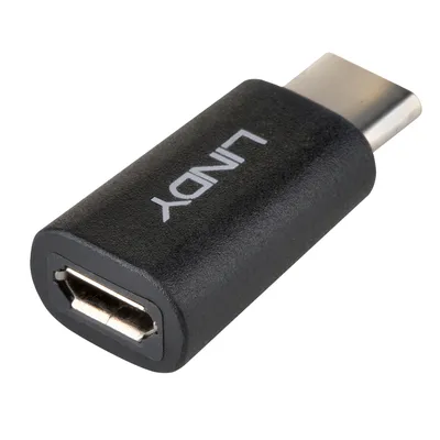Produktbild von LINDY Adapter USB 2.0 Typ C auf Micro-B