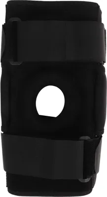 Produktbild von Atmungsaktive Kniebandage mit Patella-Öffnung, Silikonpad und Aluminium-Schiene