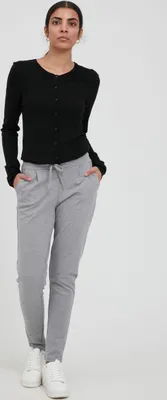 Zdjęcie produktu dla ICHI IHKATE PA2 Damskie spodnie dresowe Relaksujące spodnie ze stretchem Slim fit z elastycznym paskiem w talii