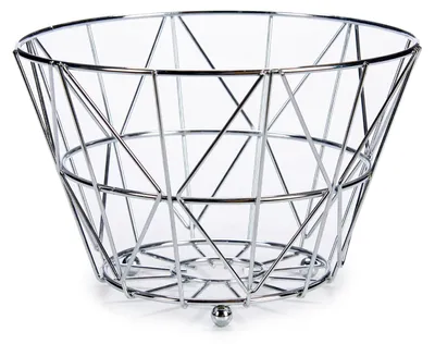 Produktbild von Arte r Obstkorb - Silber - Metall - rund - 24 cm