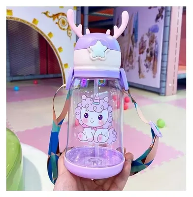 Produktbild von Baby Trinkflasche mit Strohhalm 600 ml BD30FIO