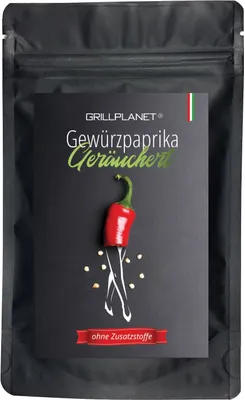 Produktbild von Paprika Gewürz Ungarn Paprikapulver geräuchert mild ASTA 140 aus Szeged 100g Tüte Premium