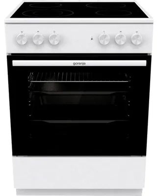 Obrázok produktu pre Gorenje GEC6A41WC, Voľne stojaci sporák, Strieborná, Otočné, Strieborná, Špirálový varič, 4 zone(s)
