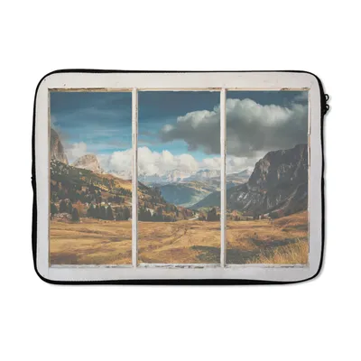 Produktbild von MuchoWow® Laptop Hülle 14 ZollAussicht - Landschaft - Hügel Laptoptasche - Laptoptasche - Stoßsicher - Schutzhaube