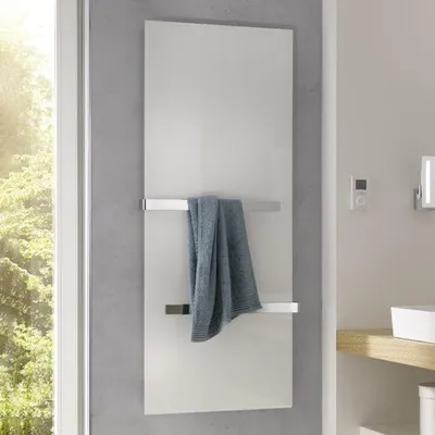 Immagine prodotto di HSK 8396150-04 Radiatore di design Retango600x1500mm vetro frontale 660 Watt Bianco