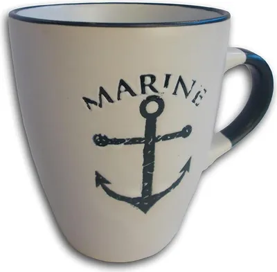 Produktbild von Maritimer Becher Anker in weiß