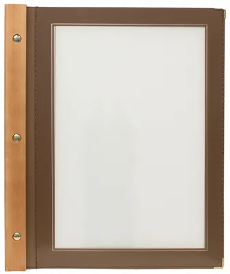 Produktbild von Securit Jídelní lístek WOOD A4, hnědá