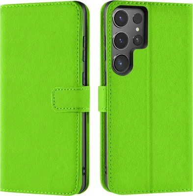 Produktbild von Conie Klapp Tasche für Samsung Galaxy S24 Ultra Kartenfach Rundumschutz Hülle in Grün
