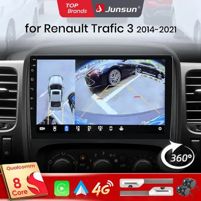 Obrázok produktu pre Android autorádio 9 palcov pre model Trafic (2014-2021) - dvojitý DIN formát - s navigáciou a Bluetooth