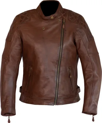 Zdjęcie produktu dla Damska skórzana kurtka motocyklowa Merlin Bristol D3O Cafe, brązowa, M