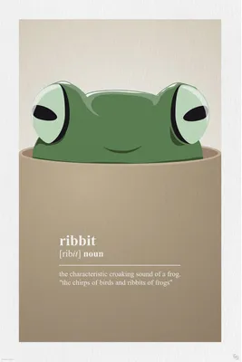 Image de Fun - Ribbit - Poster imprimé 61x91,5 cm