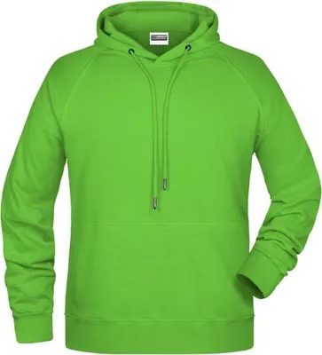 Produktbild von Men's Hoody Kapuzensweat mit Raglanärmeln lime-green, Gr. L