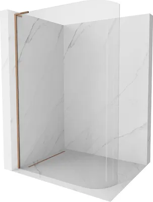 Immagine prodotto di Mexen Kioto-R L parete doccia arrotondata Walk-in 120 x 200 cm, trasparente, oro rosa - 800-120-103-60-06