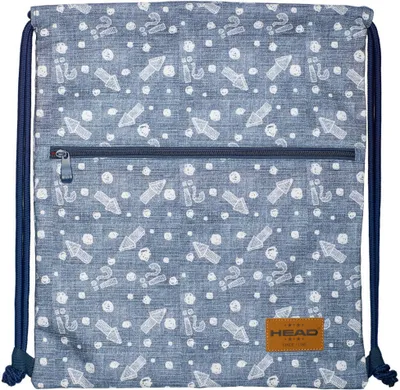 Immagine prodotto di ASTRA HEAD HD-392 borsa da ginnastica borsa sportiva zaino borsa ARROWS azzurro bambini ragazze