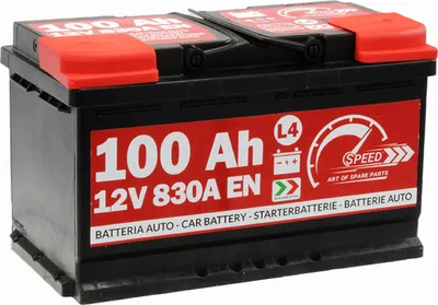 Immagine prodotto di Batteria auto SPEED 100Ah L4 830A 12V 315x175x190