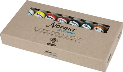 Produktbild von Schmincke Norma Blue Ölfarben Set 8 x Tb 35 ml Kartonset 71 200 097