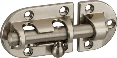 Image de Targette, acier, pêne Ø 8mm, 34x48mm, nickel satin - THIRARD
