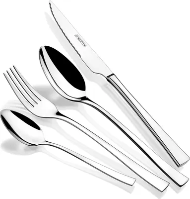 Produktbild von Módena Besteckset - Edelstahl - Modernes Design - 6 Personen