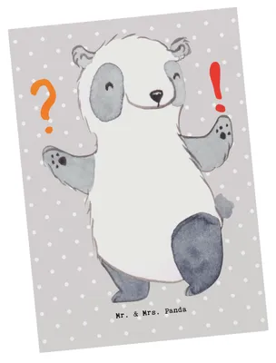 Produktbild von Mr. & Mrs. Panda Ansichtskarte Berater Herz - Grau Pastell - Geschenk, IT Beratung, Fotokarte, Postkarte, Finanzberater, Hilfe, Grußkarte, Ansichtskarten, Postkarten