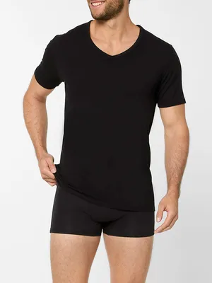 Produktbild von NUR DER T-Shirt Baumwolle Active - schwarz - Größe 6 | L | 52