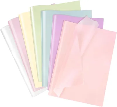 Imagen del producto de Papel de seda de colores, 70 hojas, 50x35 cm, para manualidades