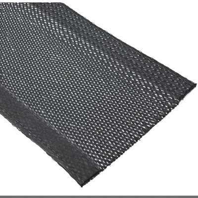 Zdjęcie produktu dla Przepust kablowy InLine®, materiałowy z zapięciem na rzep, 1 m x 40 mm, czarny