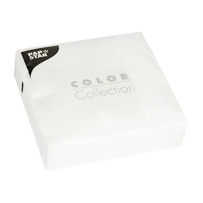 Zdjęcie produktu dla Papstar Zelltuch Servietten Weiss 33 x 33cm 50 Stück