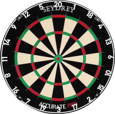 Produktbild von Seydrey Dartscheibe Kork Dartscheibe Set mit Pfeilen 6 Dartpfeile Steeldart