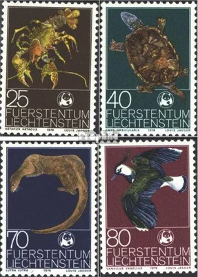 Produktbild von Briefmarken Liechtenstein 1976 Mi 644-647 (kompl.Ausg.) postfrisch Naturschutz