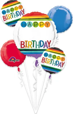 Produktbild von 5 Folienballons Colorful Birthday