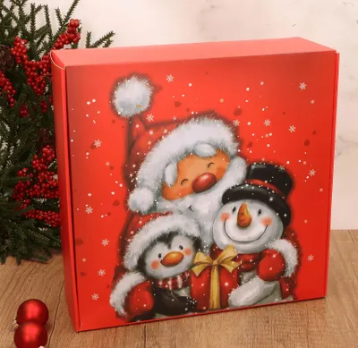 Produktbild von Emized Weihnachtliche Papierbox Geschenk Dekorativ Praktisch