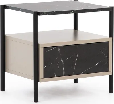 Productafbeelding van Slaapkamer, design nachtkastje, houten nachtkastje, elegante meubels
