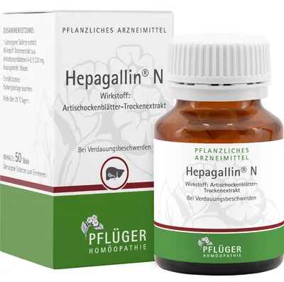 Produktbild von Hepagallin N Tabletten bei Verdauungsbeschwerden, 50 St. Tabletten
