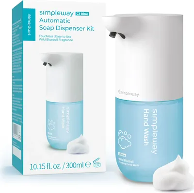 Zdjęcie produktu dla Automatyczny Dozownik Mydła w piance SIMPLEWAY z płynem  Simpleway Zapach: Wild Bluebell,
