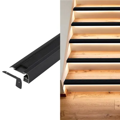 Zdjęcie produktu dla EGLO Surface Profile 5, profil, sufit/ściana, czarny, biały, aluminium, tworzywo sztuczne, 1000 mm, 80 mm