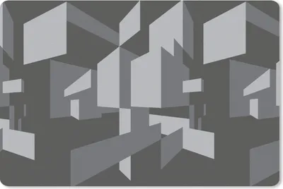 Produktbild von MuchoWow® Schreibtischunterlage 3D - Muster - Schwarz und Weiß 60x40 cm - XXL Mauspad - Großes Mauspad