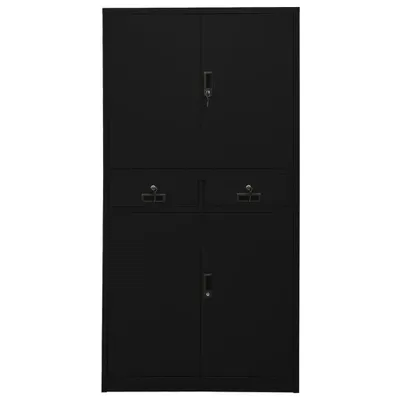 Immagine prodotto di Armadio per Ufficio Nero 90x40x180 cm in Acciaio