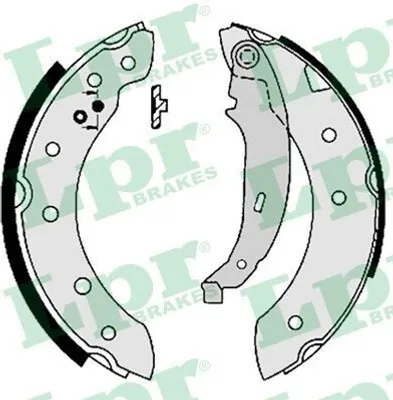 Produktbild von LPR Bremsbackensatz Trommelbremse Hinten für RENAULT Clio III Schrägheck (BR0/1, CR0/1) 203mm 07130