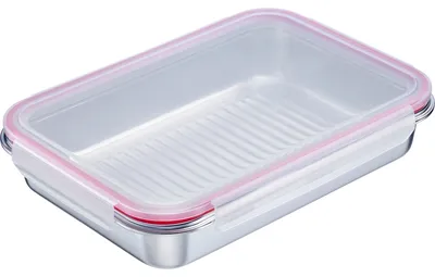 Immagine prodotto di WESTMARK Contenitore per alimenti in acciaio inossidabile con coperchio, 2.000 ml