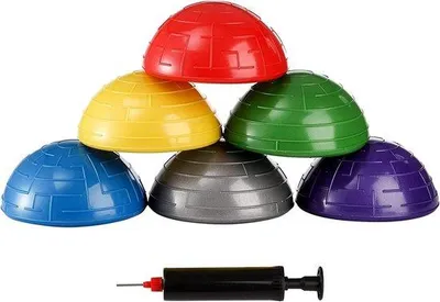 Immagine prodotto di Famanu Set di 6 palline semisfere per l'allenamento dell'equilibrio e della coordinazione, diametro 16 cm