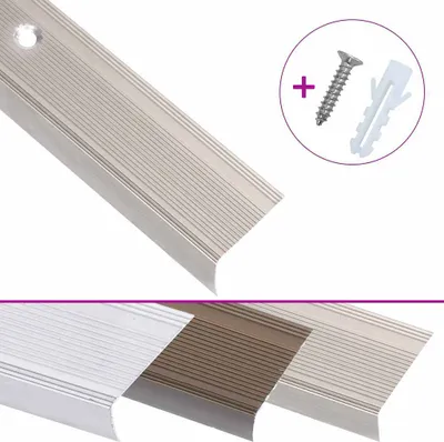 Immagine prodotto di Profili a L per Gradini 5 pz in Alluminio 90 cm Champagne