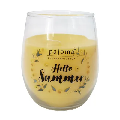 Produktbild von pajoma® Duftkerze "Citronella - Hello Summer" im Glas | ca. 25 Stunden | Sommer