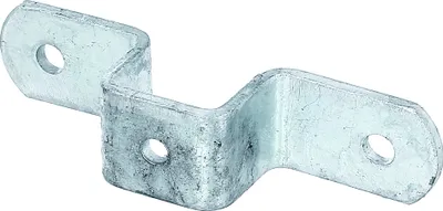 Produktbild von Alberts Befestigungslasche für Universalpfosten | feuerverzinkt | für Pfosten 30 x 30 mm | 3er Set