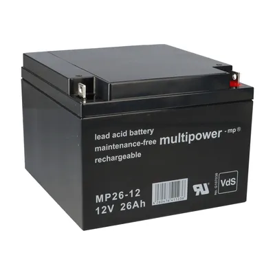 Image de Multipower Batterie au plomb MP26-12 Pb 12V / 26Ah VdS M5