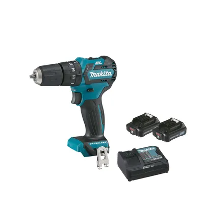 Produktbild von Makita HP332DSAJ, Handbohrmaschine, Schwarz, Blau, 1 cm, 2,8 cm, 1 cm, 1 mm