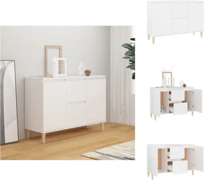 Obrázok produktu pre vidaXL Príborník biely 103,5x35x70 cm Materiál na báze dreva - Príborníky