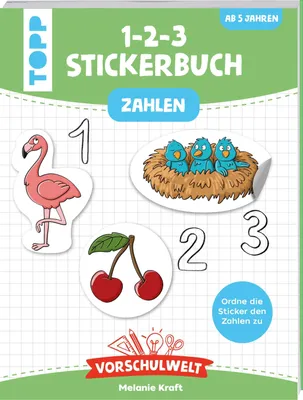 Produktbild von Vorschulwelt - Das 1-2-3-Stickerbuch